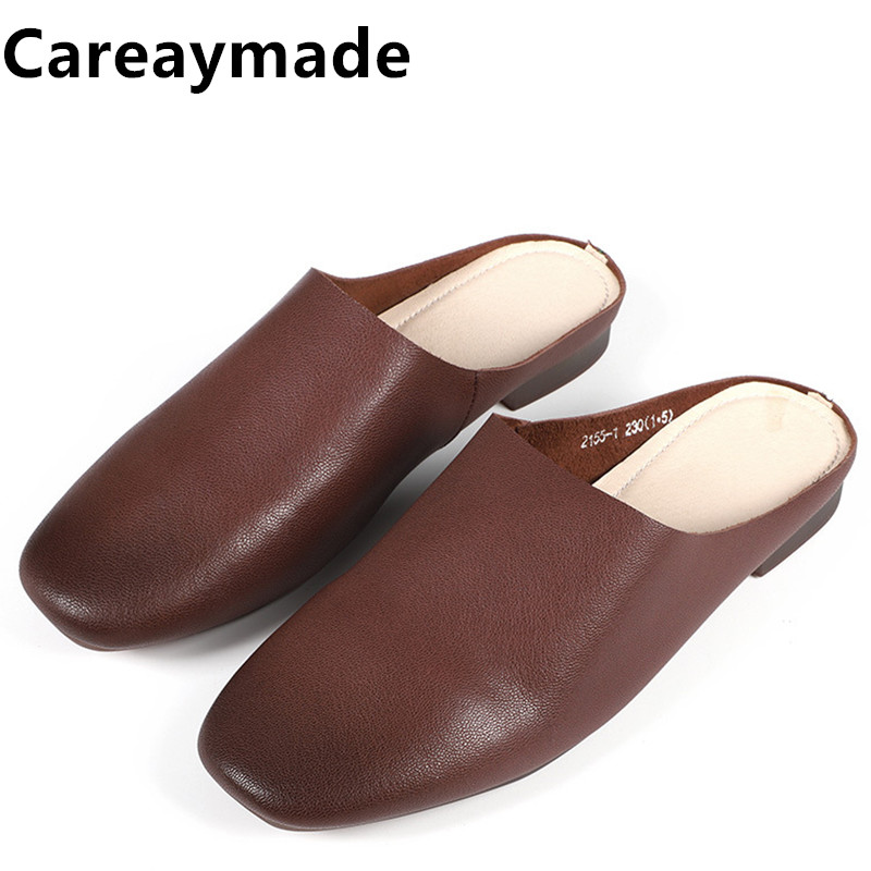 Summer Clothing Korea - Careaymade-صيف 100% جلد طبيعي النساء النعال