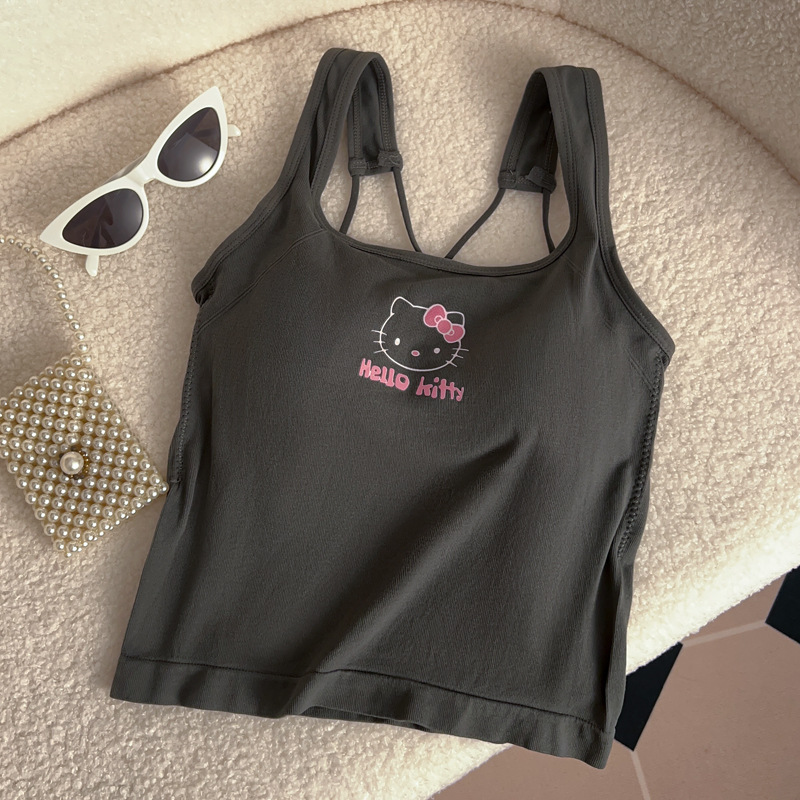 Summer Clothing Girl - ملابس نسائية بتصميم أنمي هالو كيتي،