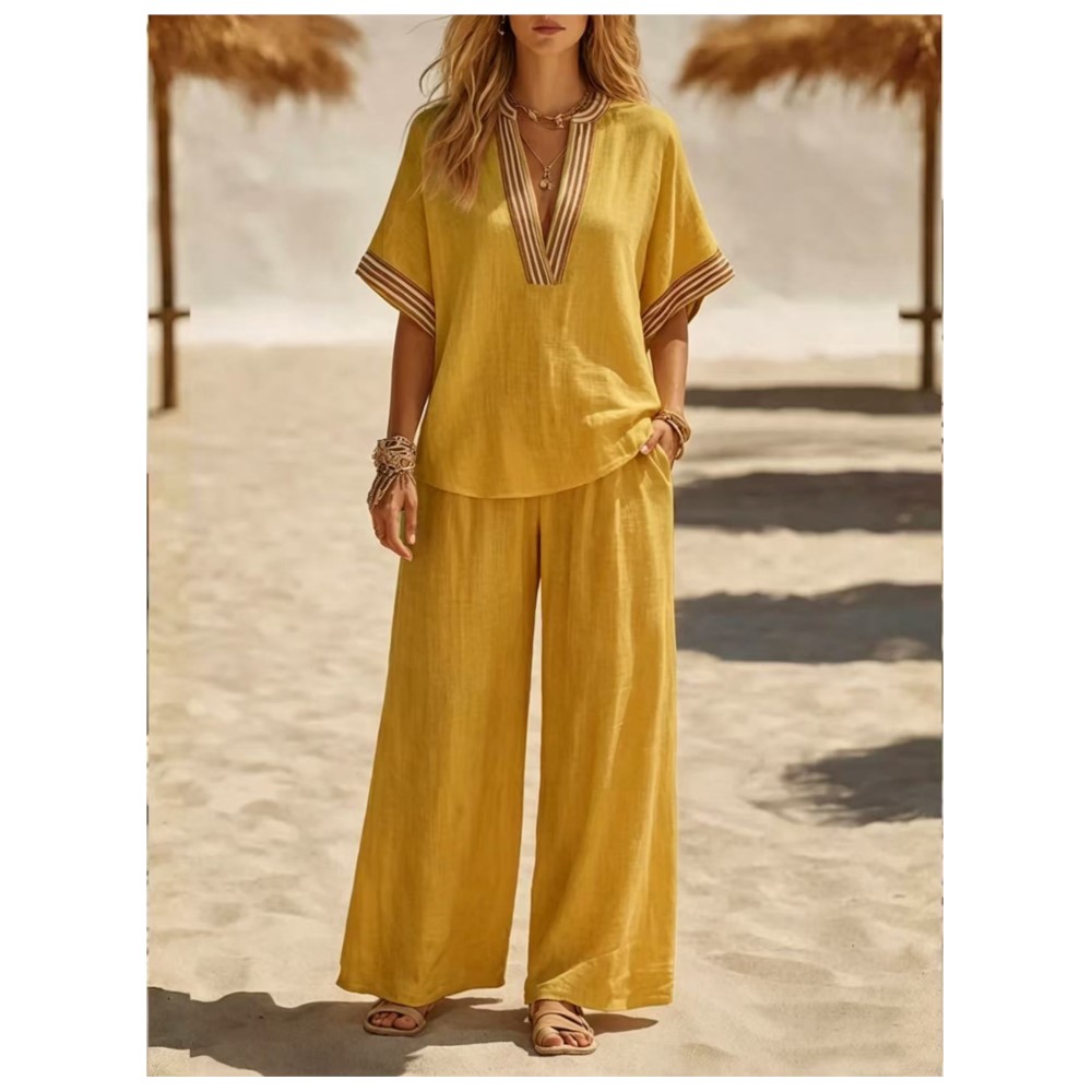 Zara Summer Clothing For Women - طقم نسائي جديد وعصري مكون من