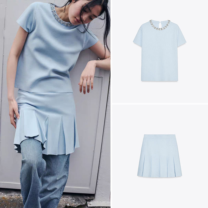 Summer Clothing Wear - ملابس نسائية صيفية جديدة طقم تنورة