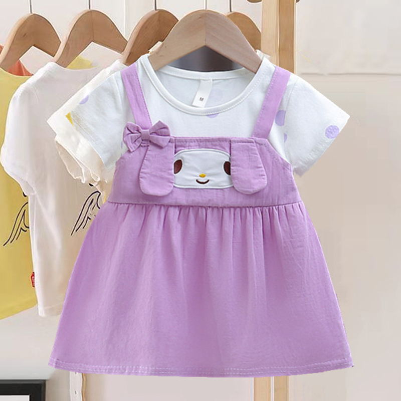 Summer Loving Kids Clothing - فستان كلب كرتوني للفتيات الصغيرات ،