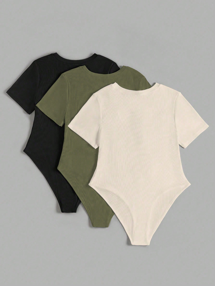 Summer Upf Clothing - بذلة نسائية بمقاس كبير ورقبة دائرية
