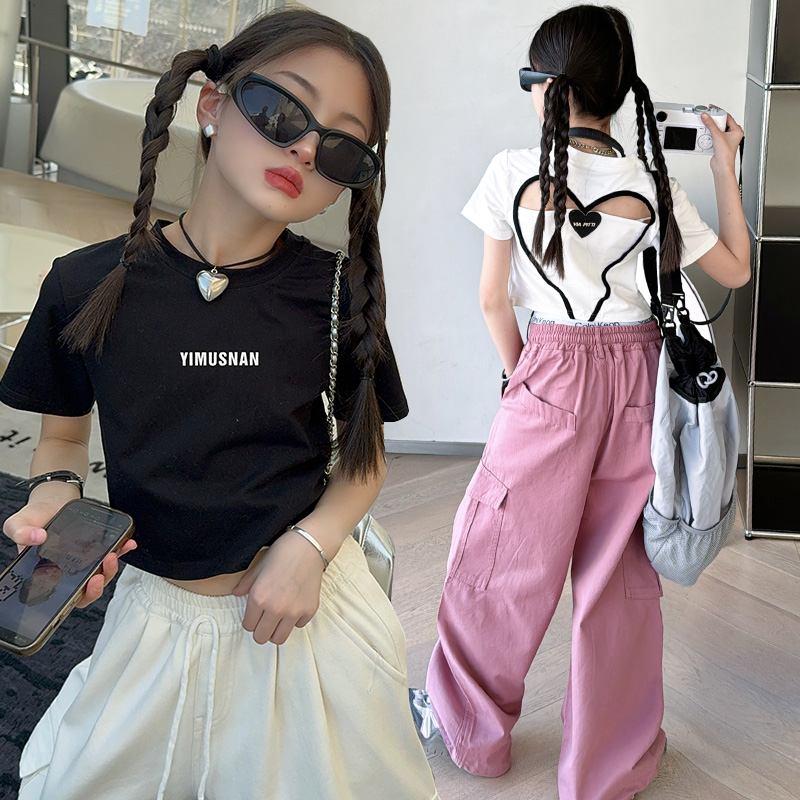 Summer Loving Kids Clothing - تي شيرت قطني مصمم صيفي للفتيات