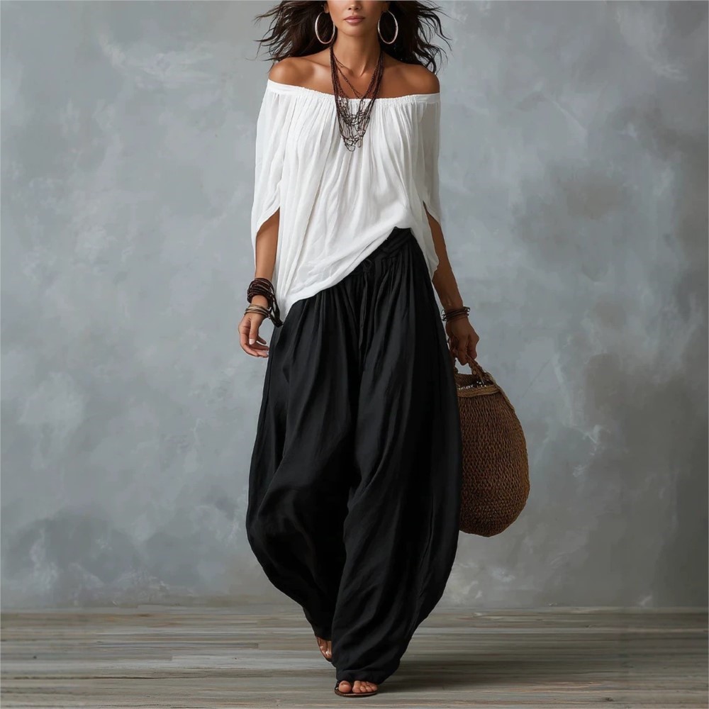 Zara Summer Clothing For Women - طقم نسائي عصري مكون من قطعتين: