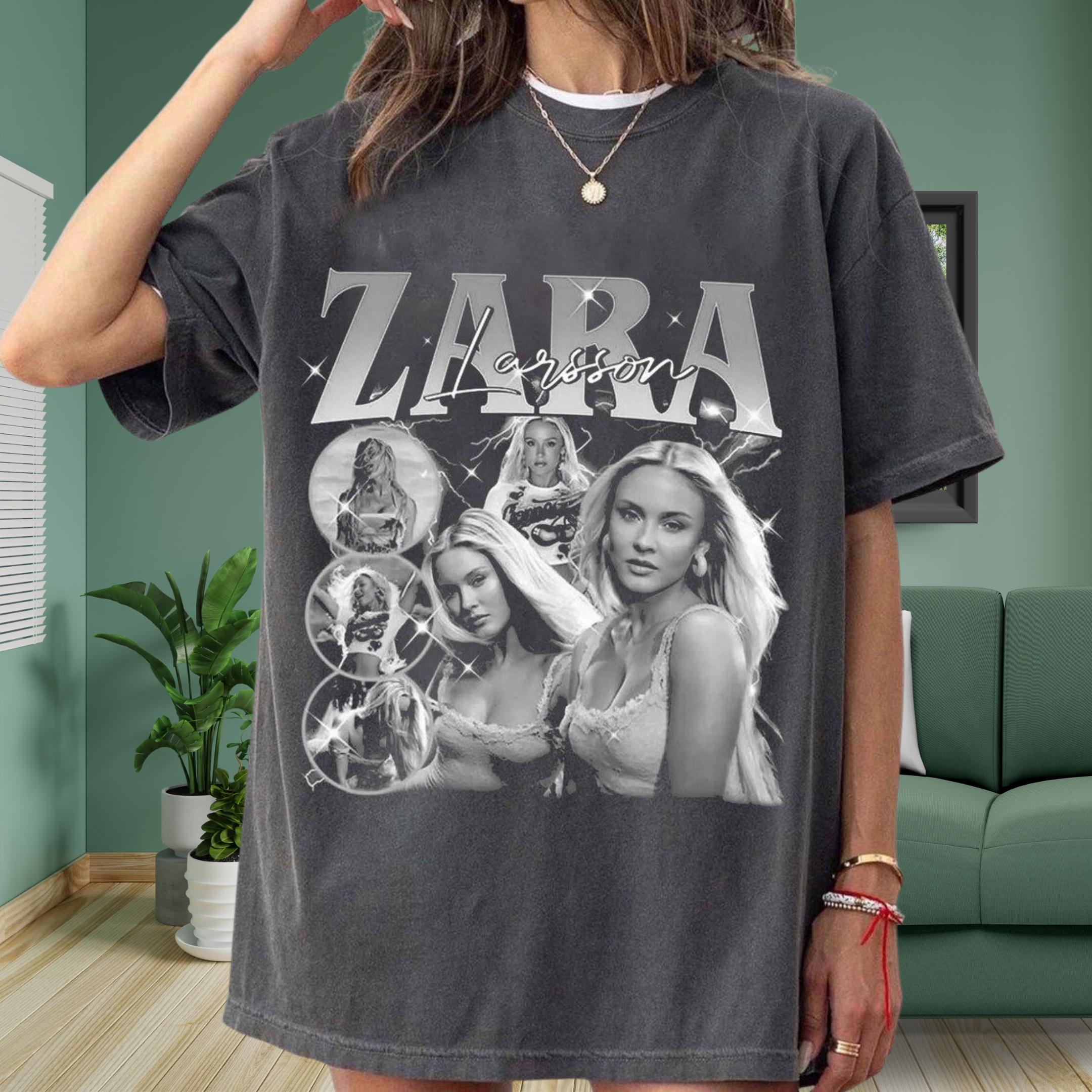 Zara Summer Clothing For Women - تي شيرت مستوحى من زارا لارسون،