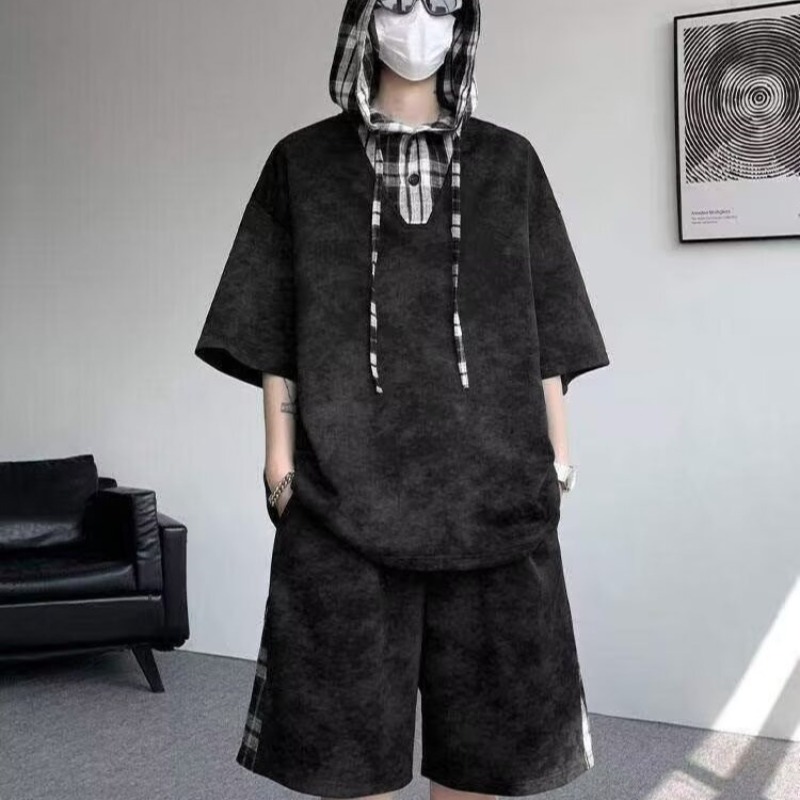 Summer Clothing Pieces - طقم رياضي رجالي مقاس كبير من