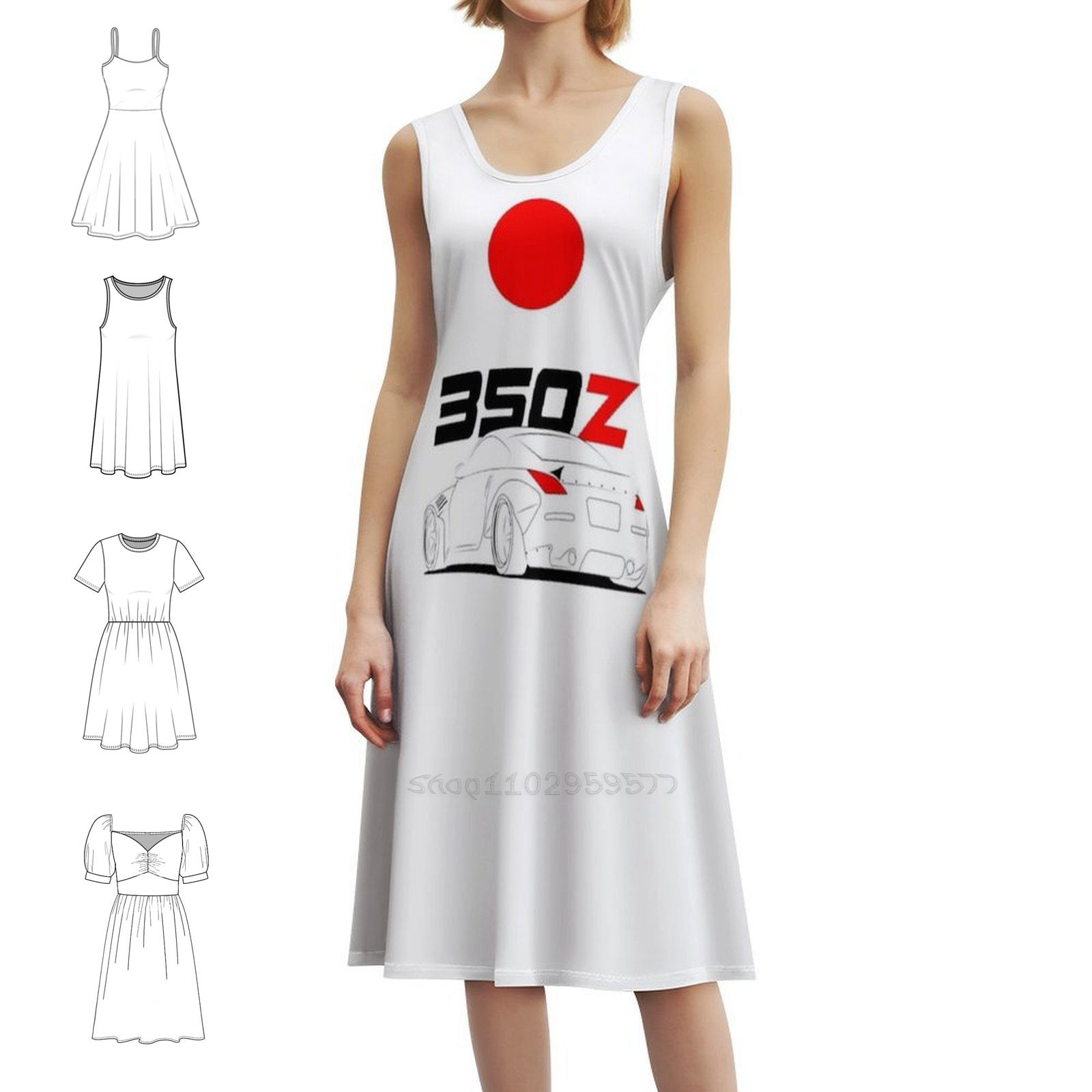 Summer Clothing Wear - 350Z فستان على الطراز الكوري للنساء
