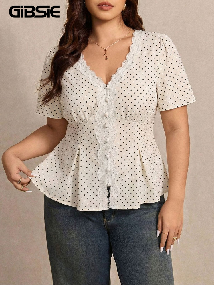 Summer Upf Clothing - بلوزة نسائية صيفية من GIBSIE بمقاسات