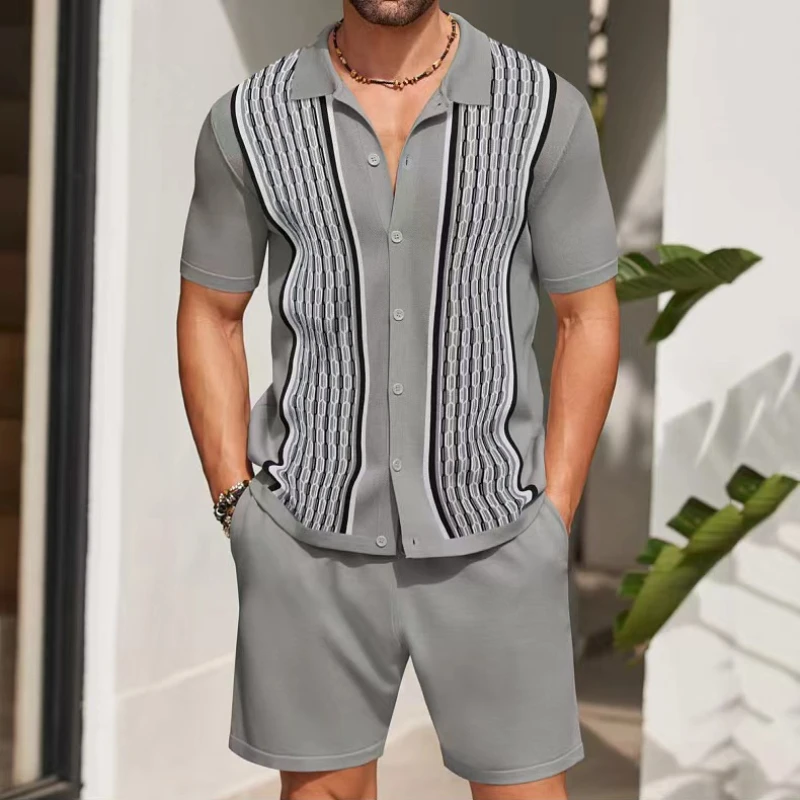 Quality Summer Clothing - طقم صيفي رجالي من قطعتين بأكمام
