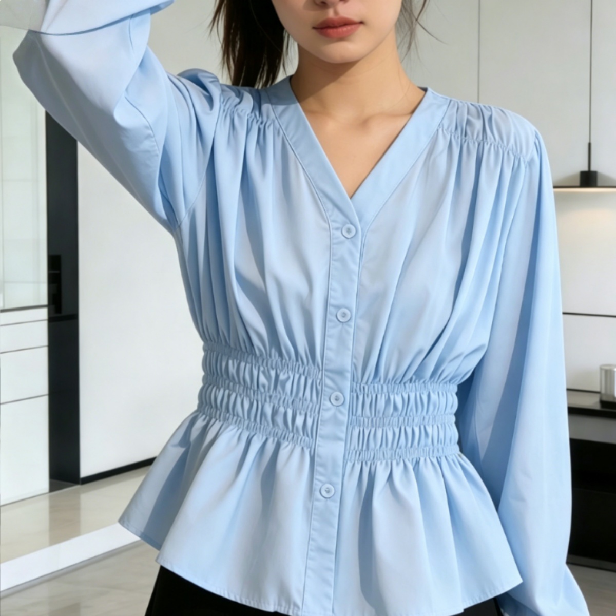 قميص وبلوزة نسائية أنيقة للمكت - مراجعة Summer Upf Clothing وسعره