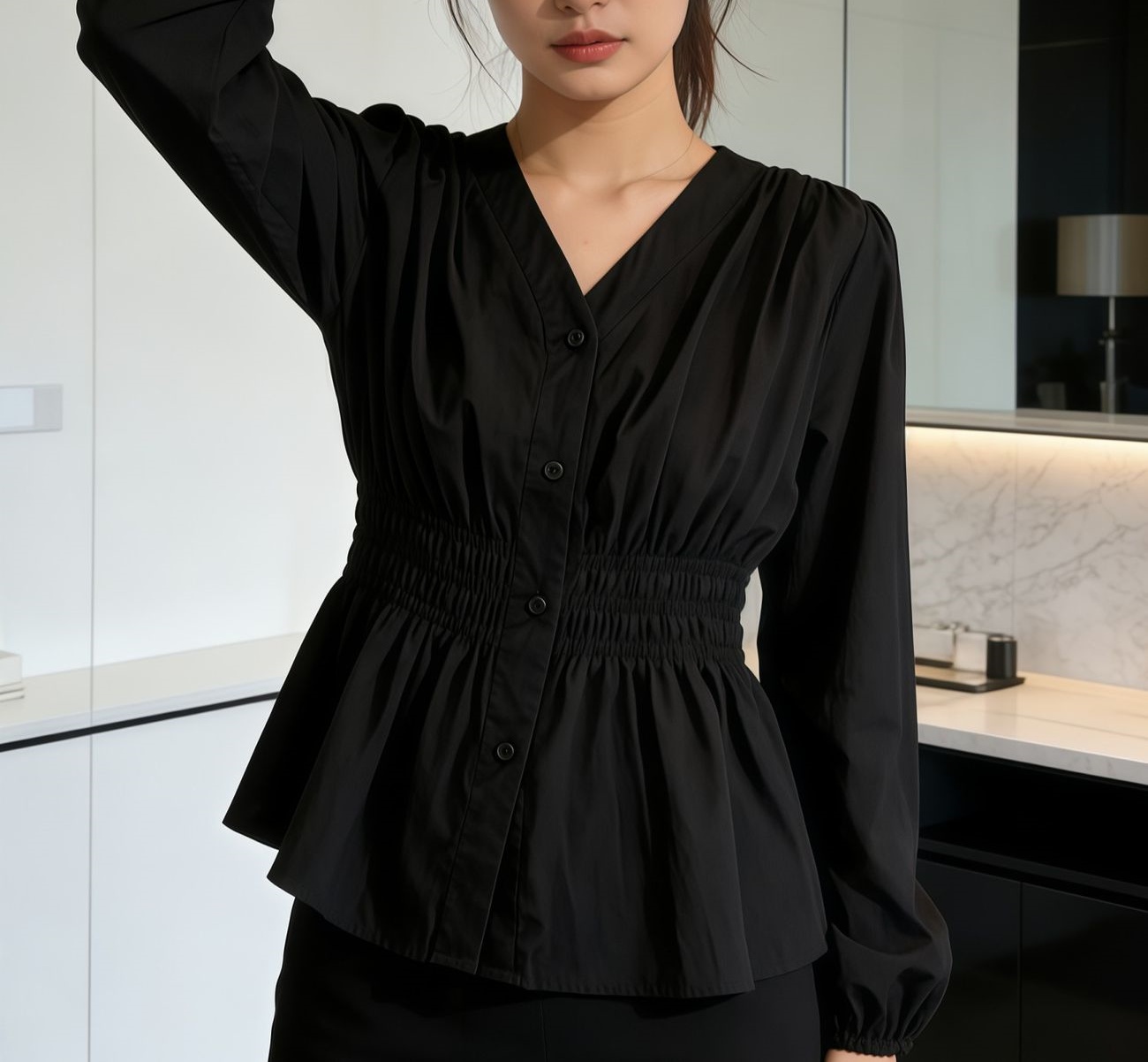 قميص وبلوزة نسائية أنيقة للمكت - مراجعة Summer Upf Clothing وسعره