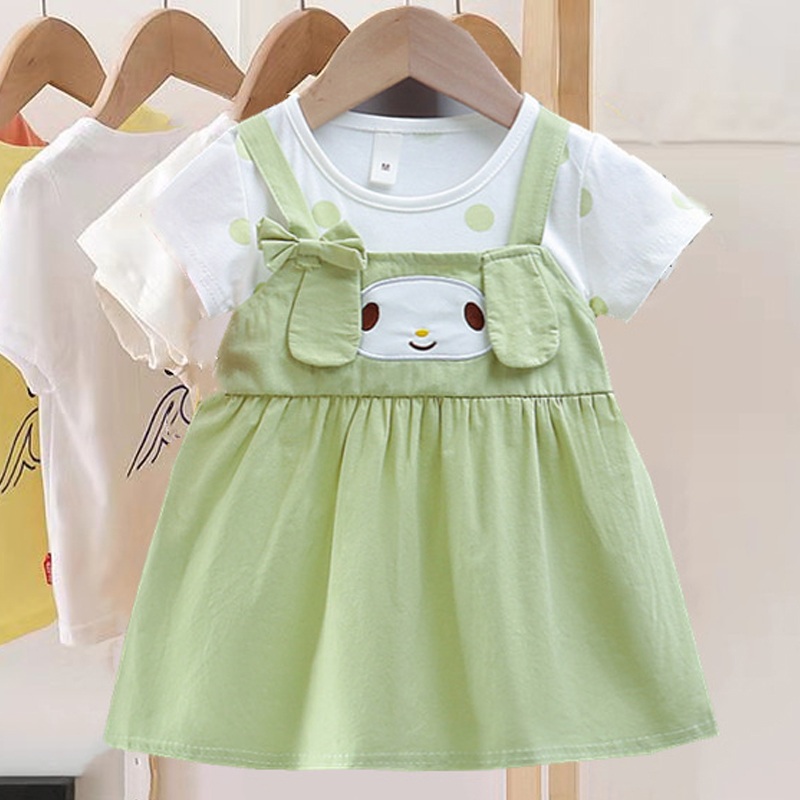 فستان كلب كرتوني للفتيات الصغي - مراجعة Summer Loving Kids Clothing وسعره