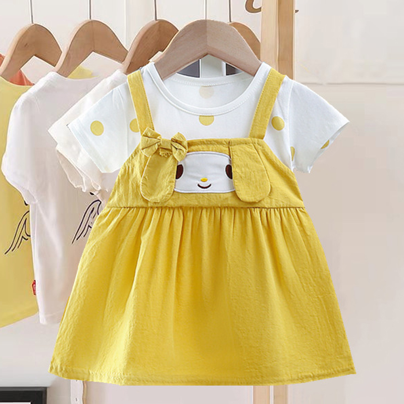 فستان كلب كرتوني للفتيات الصغي - مراجعة Summer Loving Kids Clothing وسعره