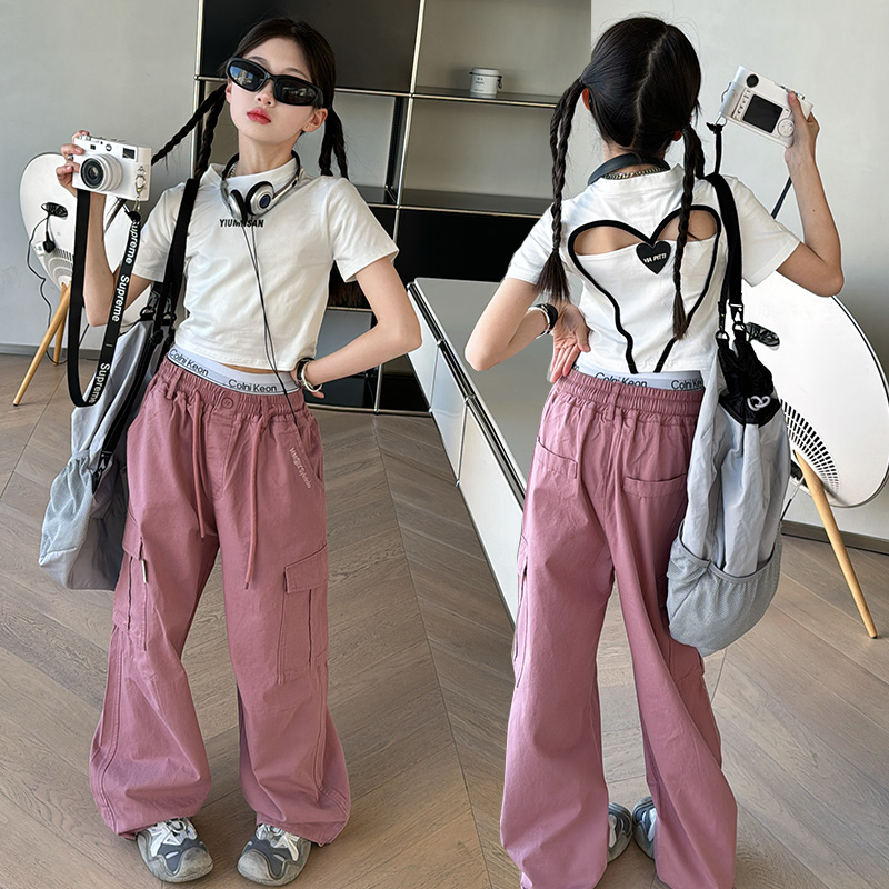 تي شيرت قطني مصمم صيفي للفتيات - مراجعة Summer Loving Kids Clothing وسعره