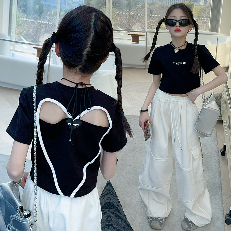 تي شيرت قطني مصمم صيفي للفتيات - مراجعة Summer Loving Kids Clothing وسعره