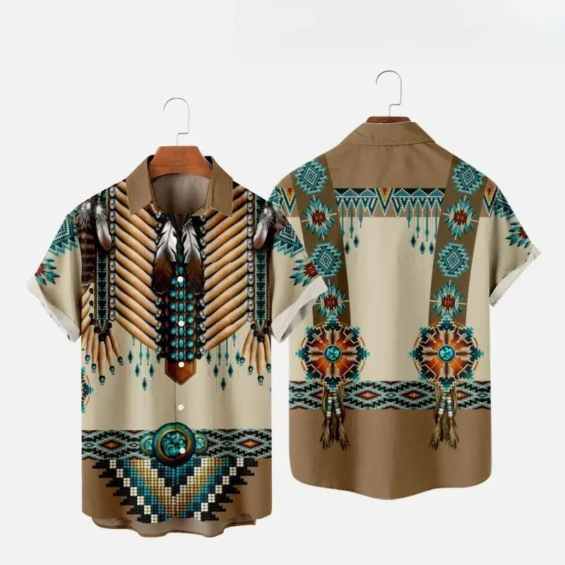 قميص شاطئ بأكمام قصيرة للرجال  - مراجعة Indian Summer Vintage Clothing وسعره