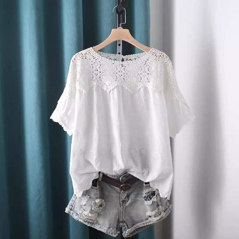 قمصان وبلوزات مطرزة بالدانتيل  - مراجعة Summer Clothing In Japan وسعره