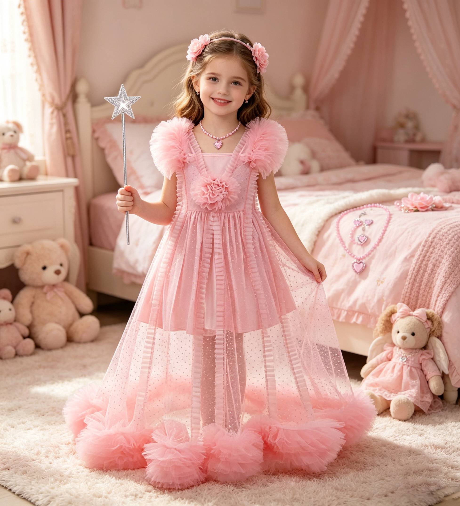 فستان الأميرة جليندا الوردي لل - مراجعة Summer Clothing Girl وسعره