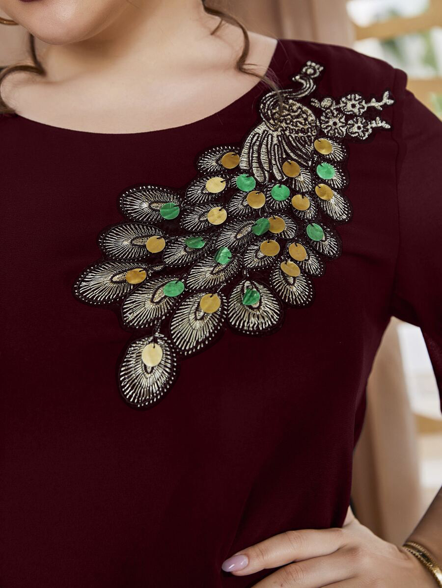 بلوزة طاووس مطرزة للسيدات بمقا - مراجعة Summer Upf Clothing وسعره