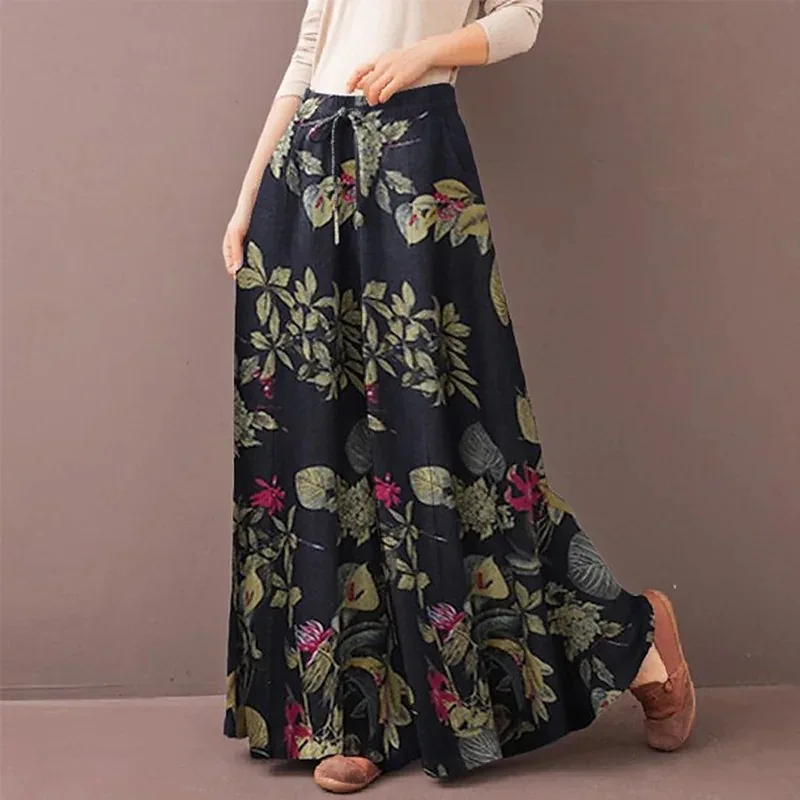 بنطلون بوهو واسع الساق بنقشة ز - مراجعة Palazzo Pant Wide وسعره