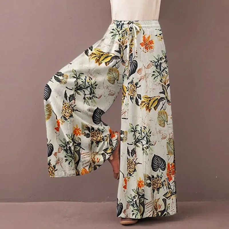 بنطلون بوهو واسع الساق بنقشة ز - مراجعة Palazzo Pant Wide وسعره