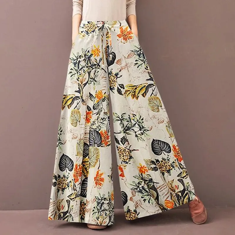 بنطلون بوهو واسع الساق بنقشة ز - مراجعة Palazzo Pant Wide وسعره