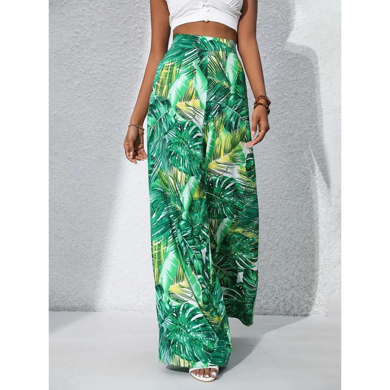 بنطلون نسائي واسع الساق بخصر م - مراجعة Palazzo Pant Wide وسعره