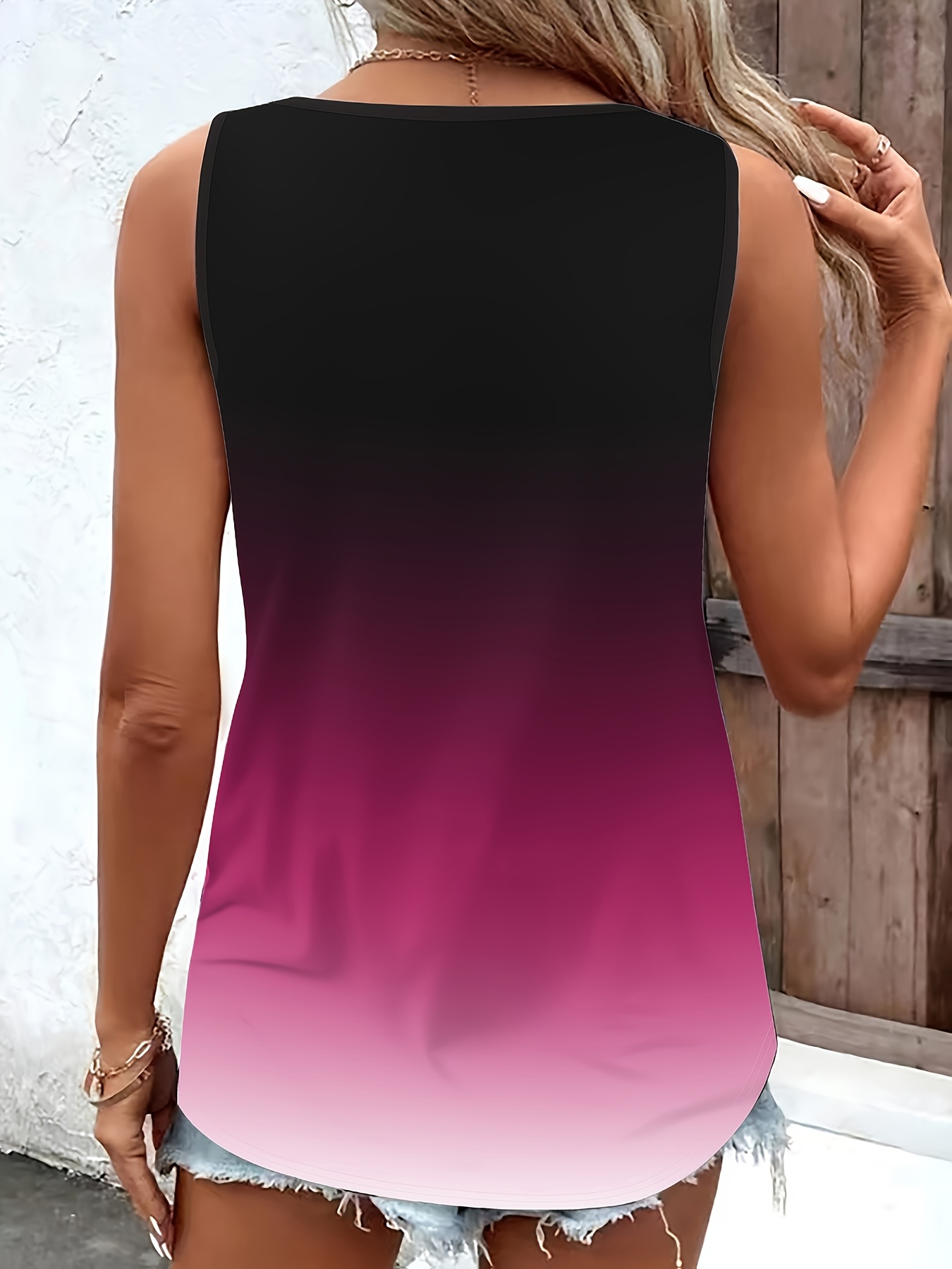بلوزة نسائية متدرجة مقاس كبير  - مراجعة Summer Upf Clothing وسعره