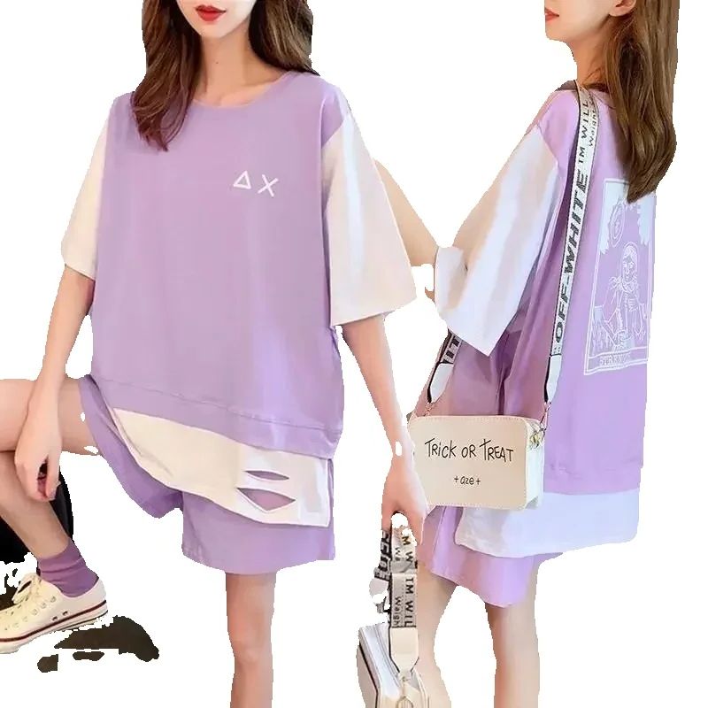 المرأة عادية حجم كبير 2 قطعتين - مراجعة Summer Clothing Wear وسعره