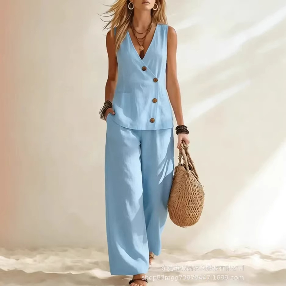 بدلة نسائية صيفية أنيقة بياقة  - مراجعة Zara Summer Clothing For Women وسعره