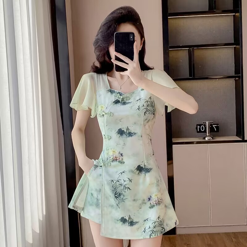 الصيف النمط الصيني الحلو شيونغ - مراجعة Summer Clothing Women Sale وسعره