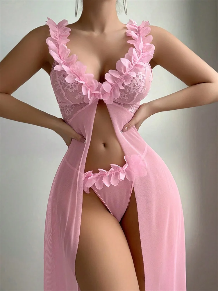 قمصان نوم نسائية مثيرة وردية ا - مراجعة Summer Clothing Items وسعره