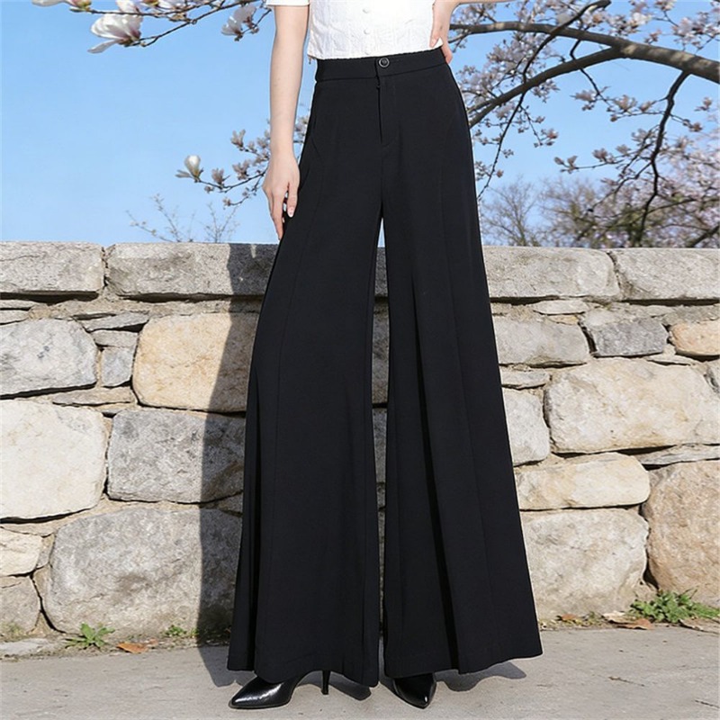بنطلون نسائي واسع الساق بخصر م - مراجعة Palazzo Pant Wide وسعره