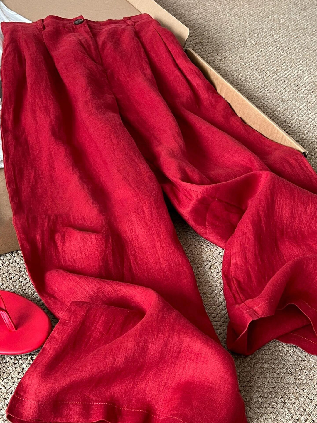 بنطلون واسع الساق بخصر مرتفع،  - مراجعة Summer Japanese Clothing وسعره